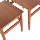 Set of 3 Danish Nesting Tables soldi teak - mid century modern design