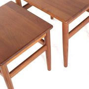 Set of 3 Danish Nesting Tables soldi teak - mid century modern design