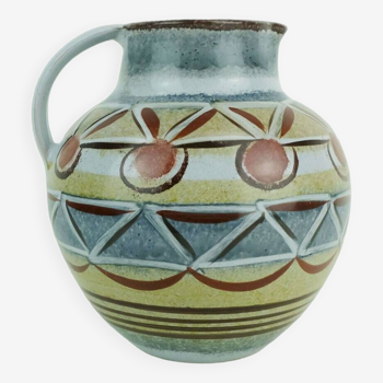 kroesselbach mid century VASE jug abstract pattern 1950s 60s