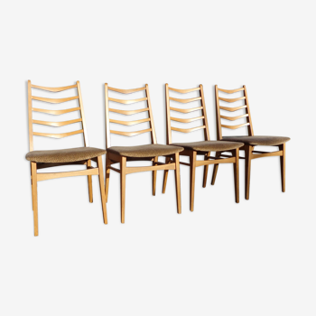 Set de 4 chaises vintage scandinaves