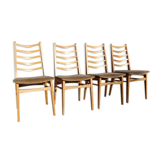 Set de 4 chaises vintage scandinaves