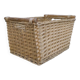 Panière en osier et bois vintage