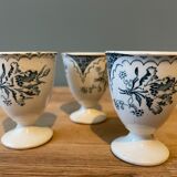 Lot de 3 coquetiers anciens XIXème