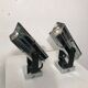 Pair of wall lamps chrome 1970