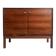 Vintage Swedish commode in rosewood with brass handles.