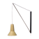 Dutch counterbalance arc wall lamp by Willem Hagoort for Hagoort Lighting, 1950s