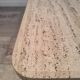 Square travertine coffee table, France, 1975