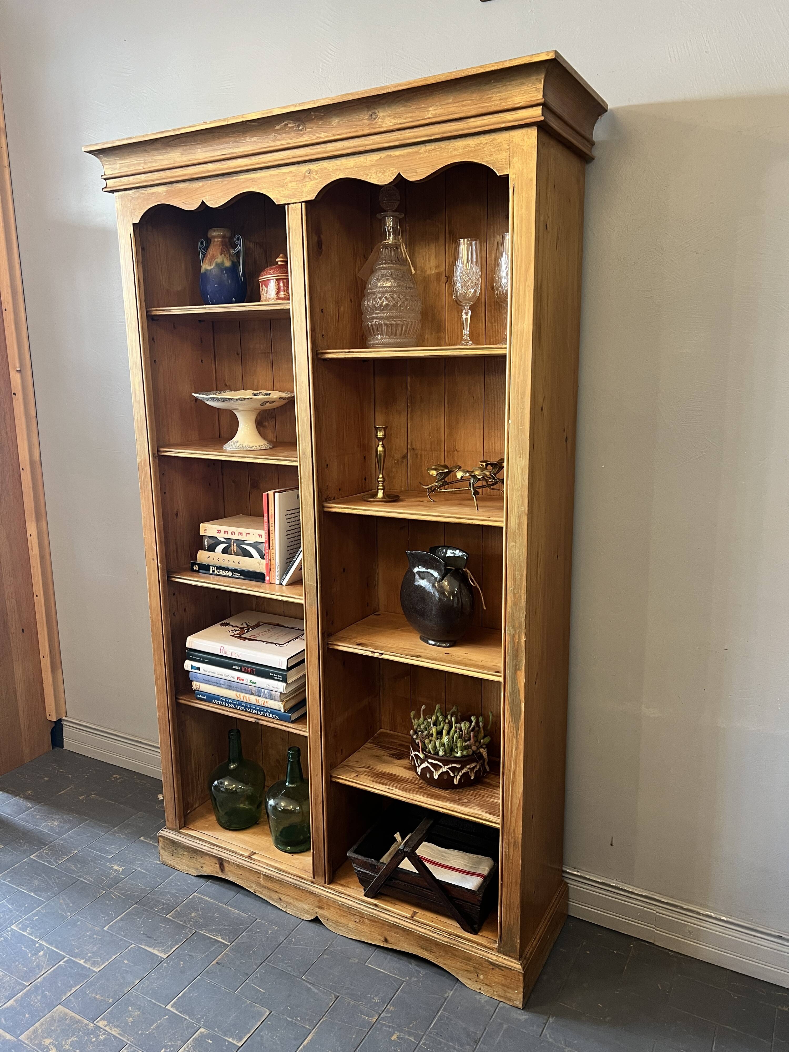 Solid pine bookcase