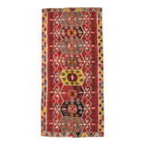 Multicolor Kilim Rug, 169x370Cm Vintage Kilim Rug, Living Room Rug,