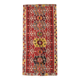 Multicolor Kilim Rug, 169x370Cm Vintage Kilim Rug, Living Room Rug,