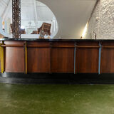 1950s oak and Formica bar