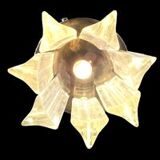 Lampe encastrée en verre de Murano transparent « Triedro »
