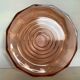 Plat à facettes verre rose style Rosaline
