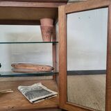 Old oak counter display case