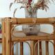 Pair of bedside tables/vintage bamboo and rattan accent furniture - 1970s
