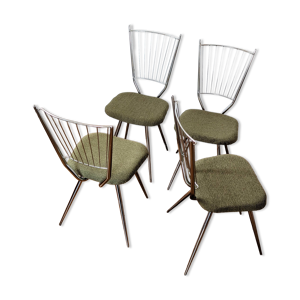 Lot de 4 chaises vintage