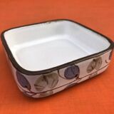 Niderviller Earthenware Dish Manufacture France "Plums" Collection