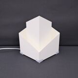 Modernist metal lamp by SCE, France 1950