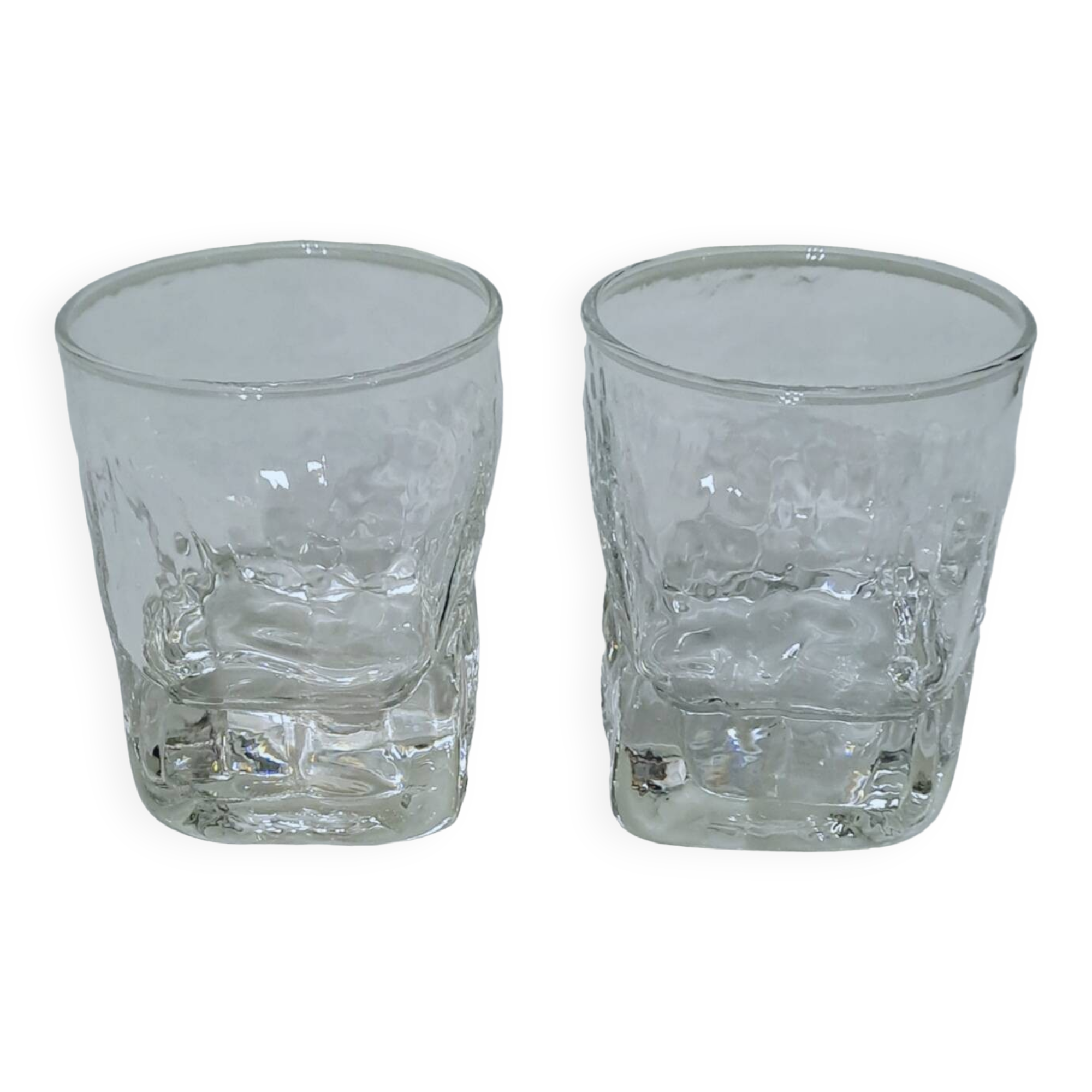 Set of 2 large whiskey glasses