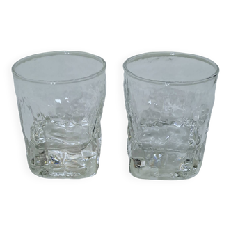 Lot de 2 grands verres à whisky