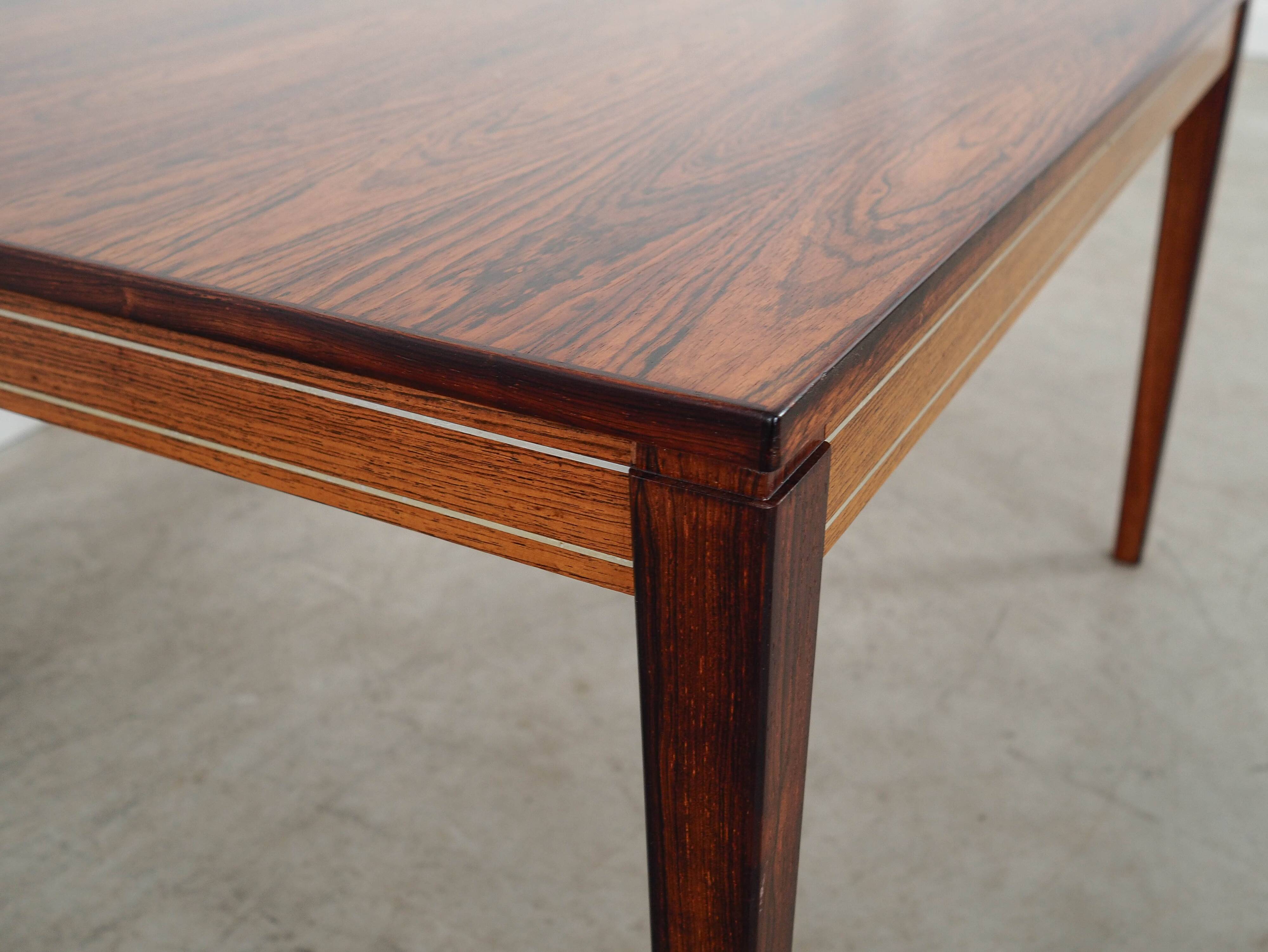 Rosewood coffee table, Danish design, 1970s, made in Denmark