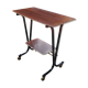 Rolling service of the 60s mahogany varnished and metal