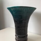 Accolay enameled ceramic vase