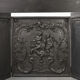 Antique Rococo style Fireback in cast iron, France ca. 1780