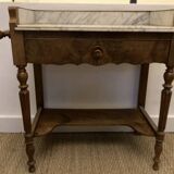 Marble and wood console