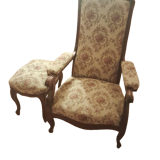 armchair and matching pouf