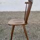 Series of 4 old chairs bistro wood curve dossir eventail in hetre