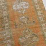 3x12 1960s antique vintage runner rug