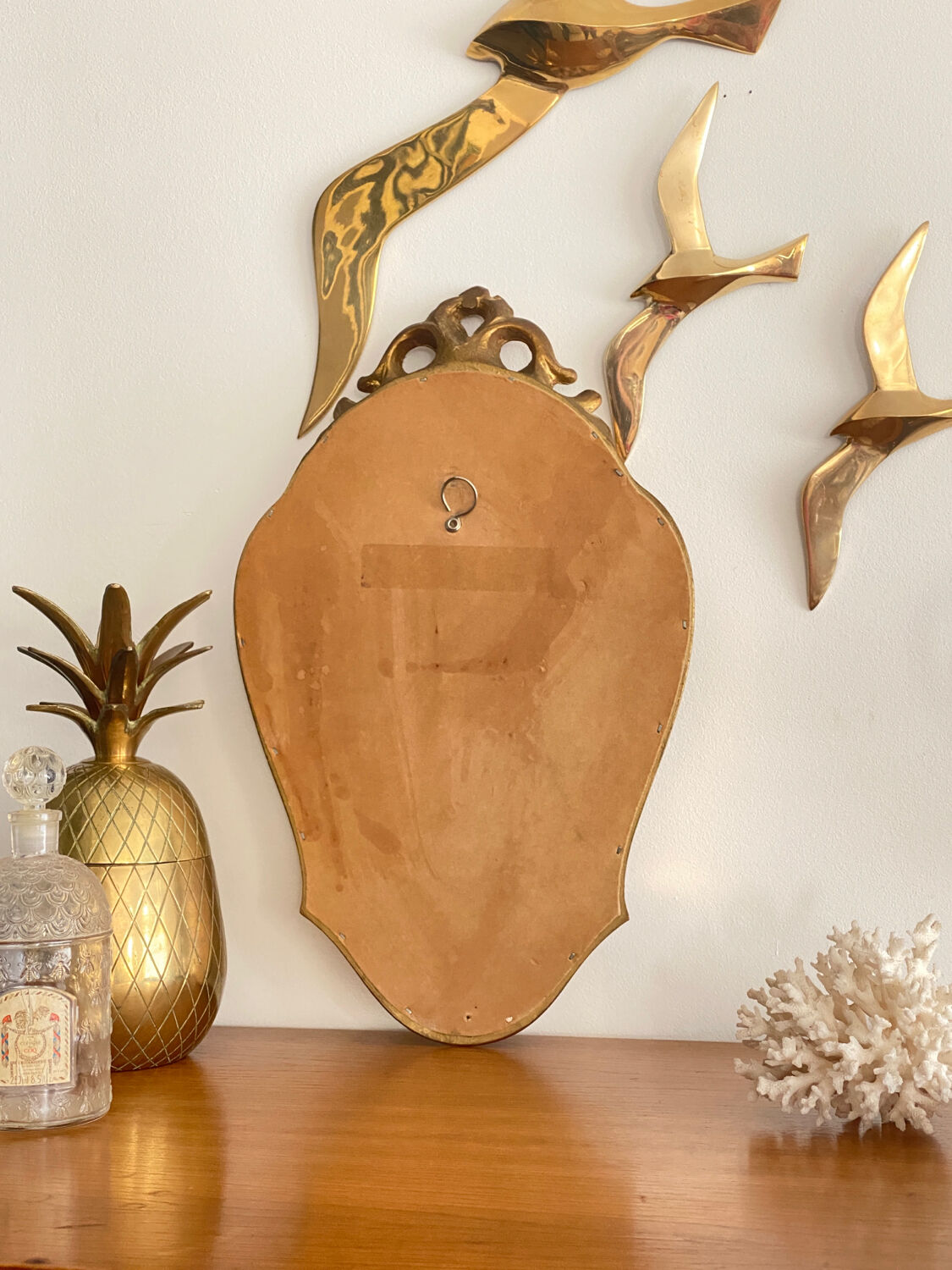 Old gilded mirror 40x24 cm