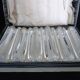 Set of six crystal knife rests, signed DAUM