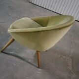 Fauteuil œuf  EGG années 50 style Jean Royere