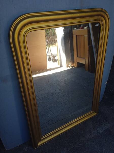 Miroir Louis Philippe bois doré ep XIX em - 110 cm