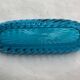 Antique Baccarat bowl in 19th century blue crystal