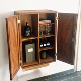 1950s handcrafted cabinet - Solid mahogany wood - Unique piece