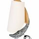 Ceramic table lamp in the shape of a boat from Vallauris.