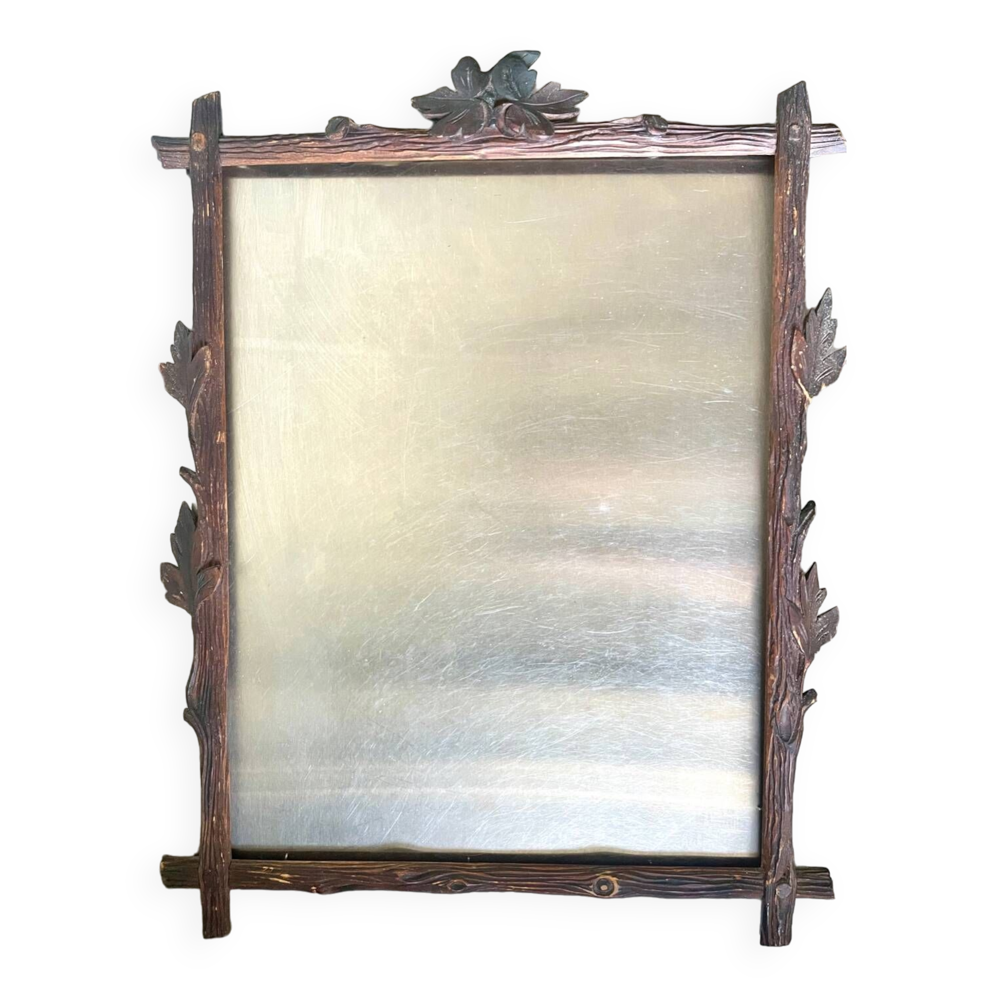 Antique Frame carved wood measurements 49 cm x 39 cm