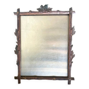 Antique Frame carved wood measurements 49 cm x 39 cm