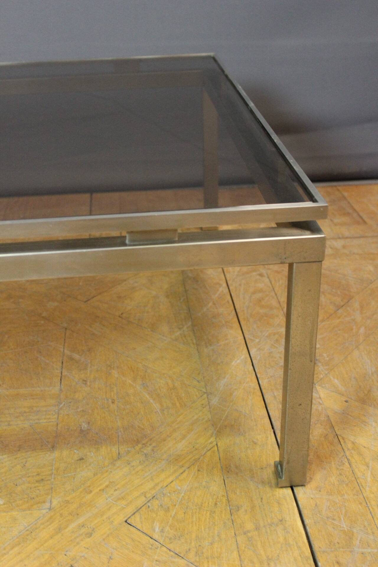 Table Basse carrée par Guy Lefèvre pour la maison Jansen vers 1970