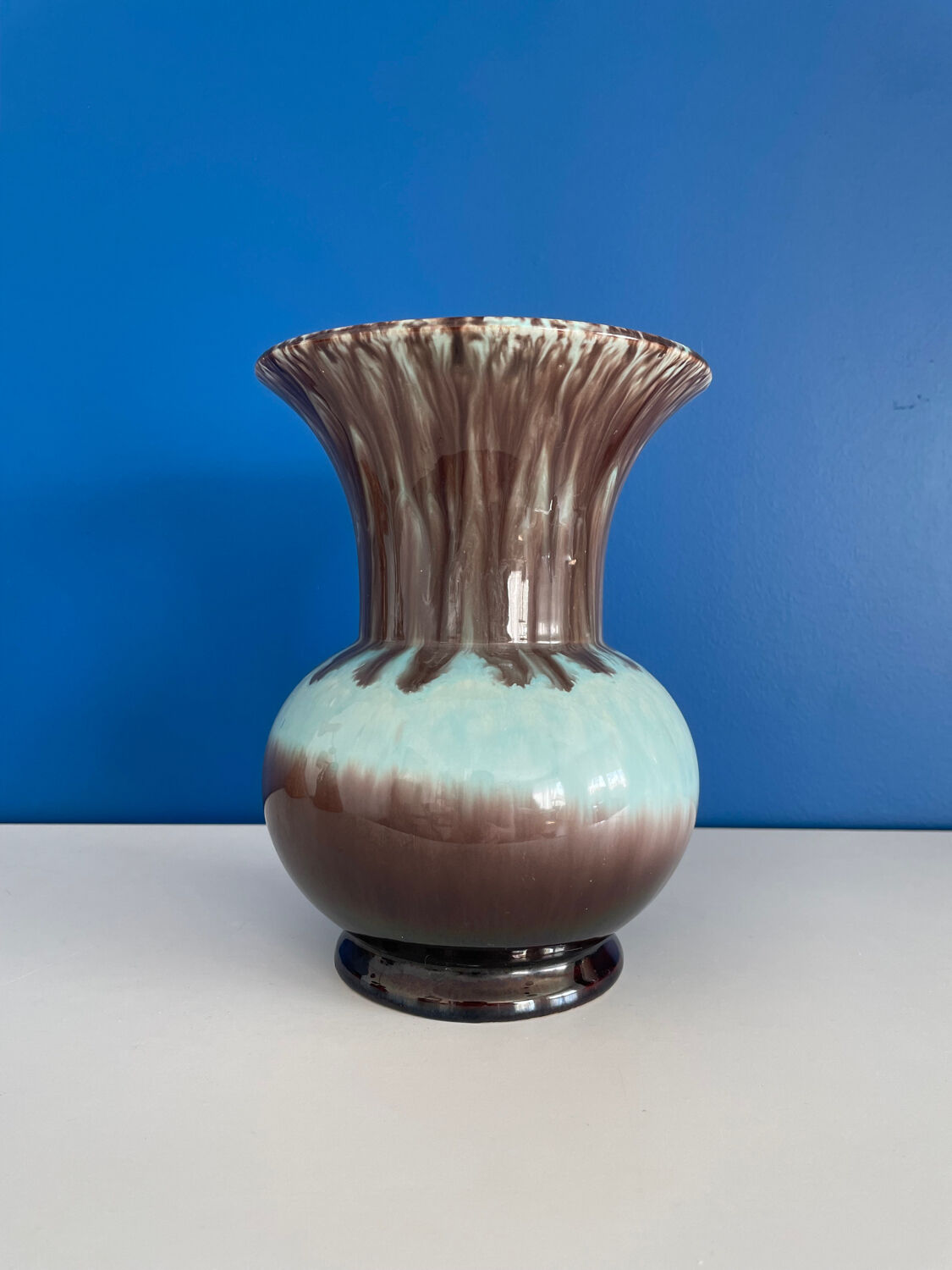 Blue and brown vase Germany