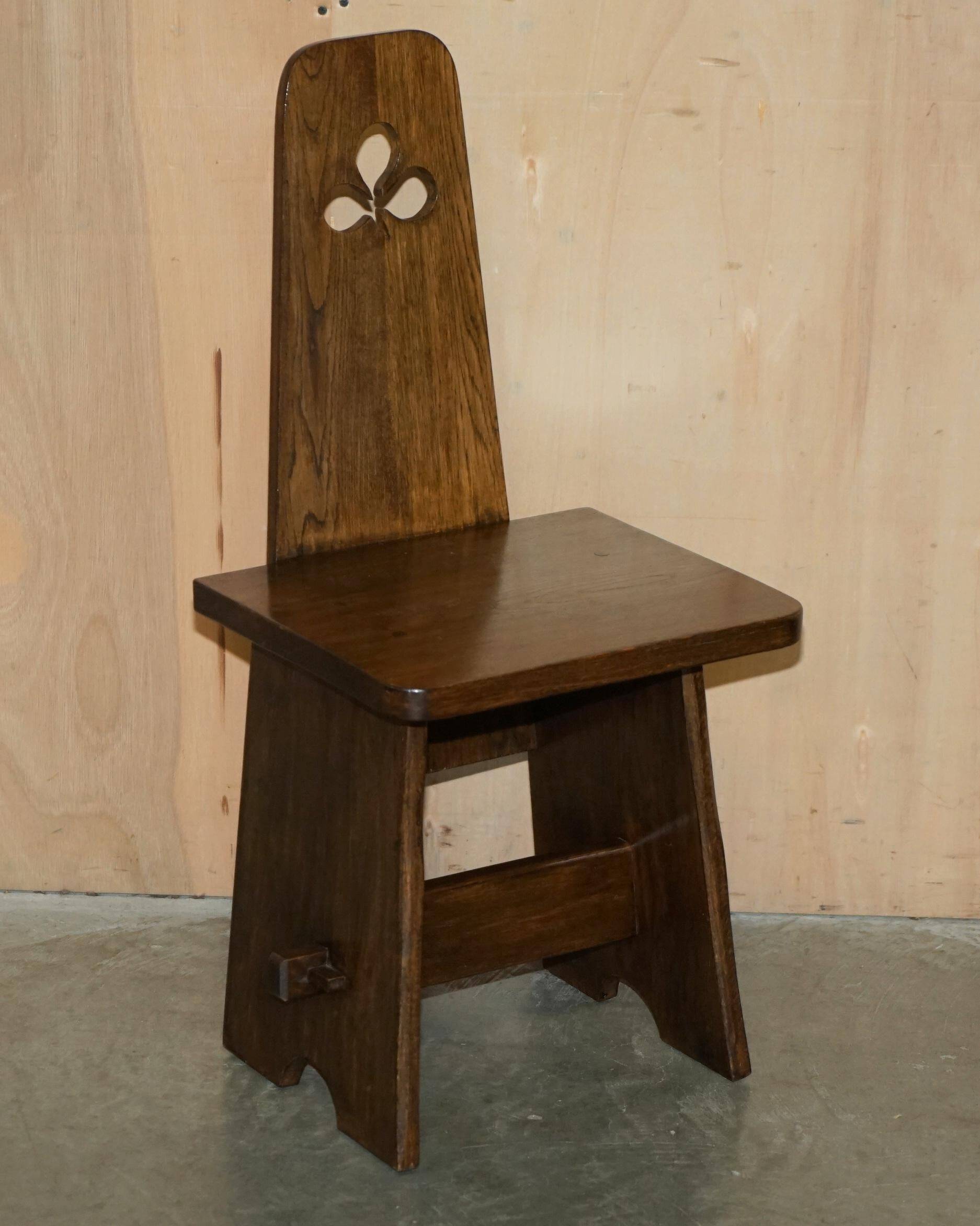 Pair of Victorian Arts and Crafts chairs with four boards.