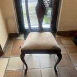 Table signed by Eric Maville and its 4 chairs.