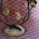 Hollywood Regency two-flowered metal candle, made in Italy