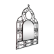 Miroir en fer forgé ethnique 32x50cm