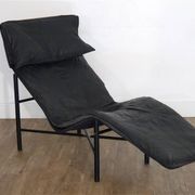 Leather chaise longue by Tord Bjorklund