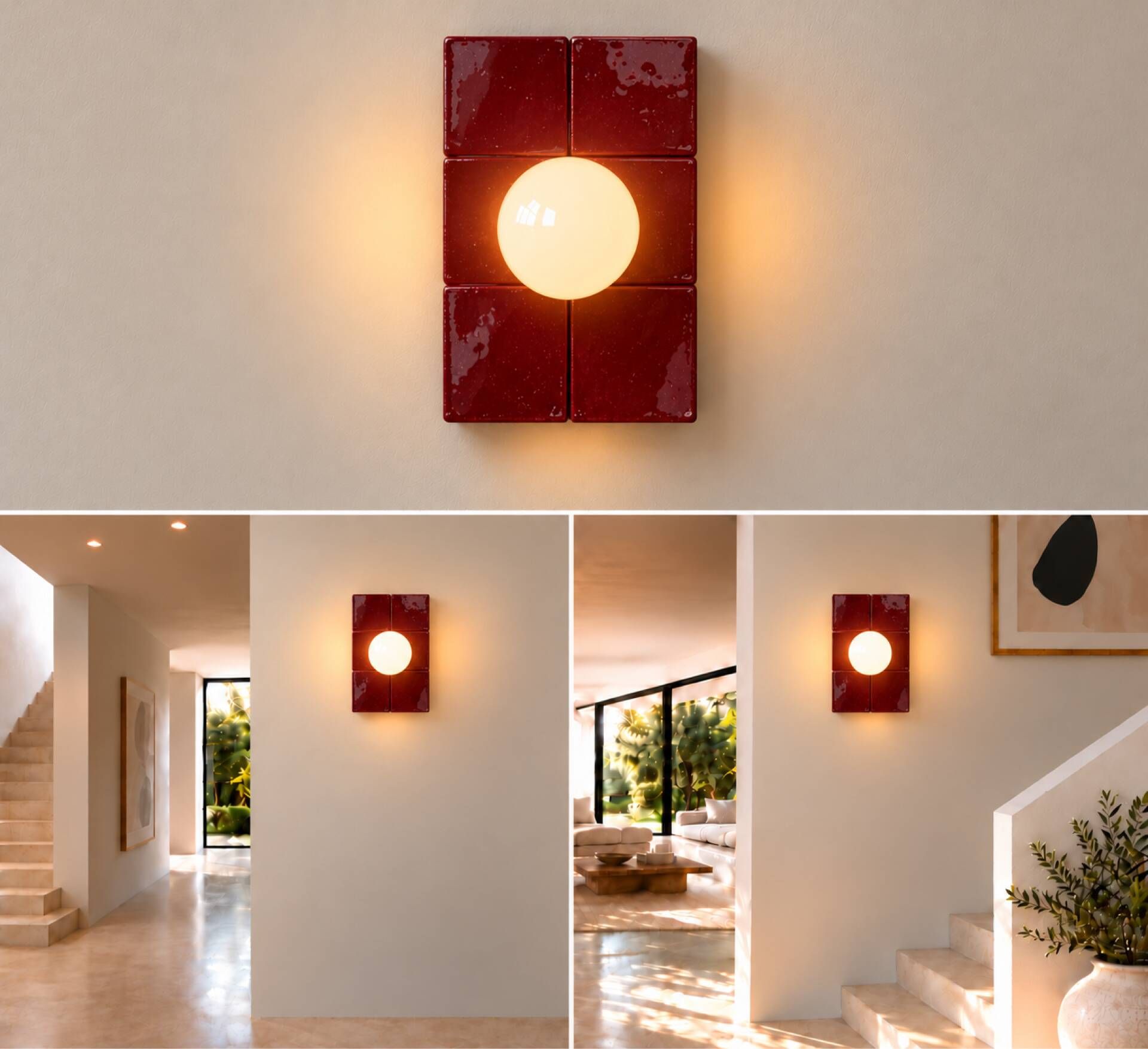 Ceramic wall lamp