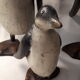 Family of 4 wooden penguins art deco
